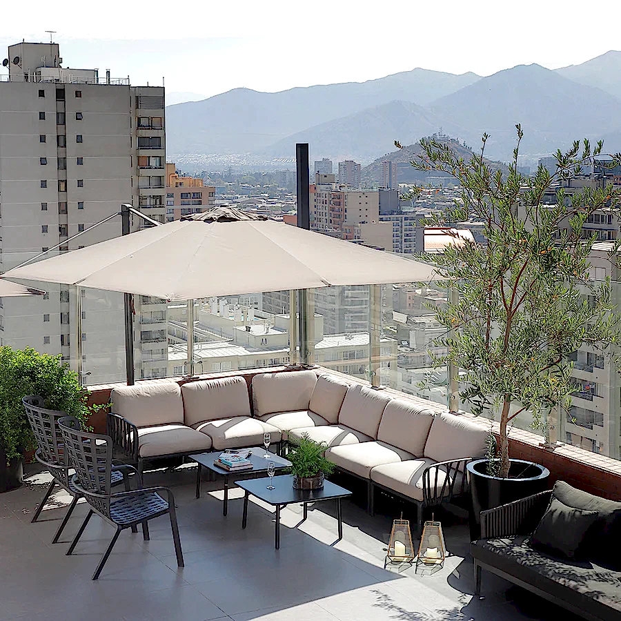 Proyecto Inmobiliaria BNV Group: Terrazas de Lujo y Confort Modular al Aire Libre