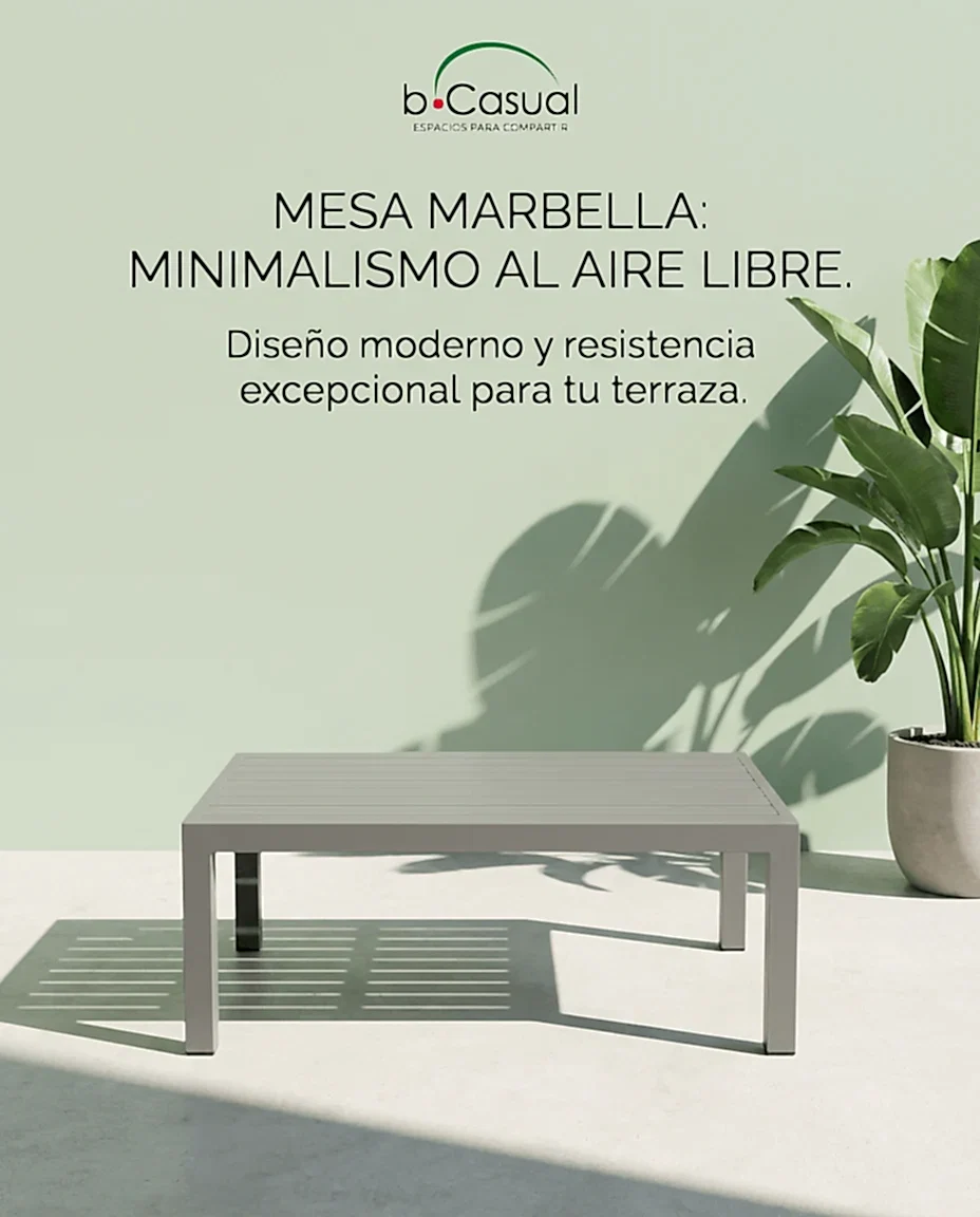 Mesa de centro para terraza de aluminio Marbella bCasual - bCasual - MY12097ET